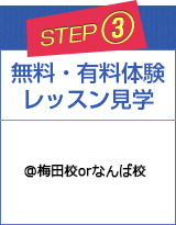 STEP3 無料・有料体験/見学/英会話
